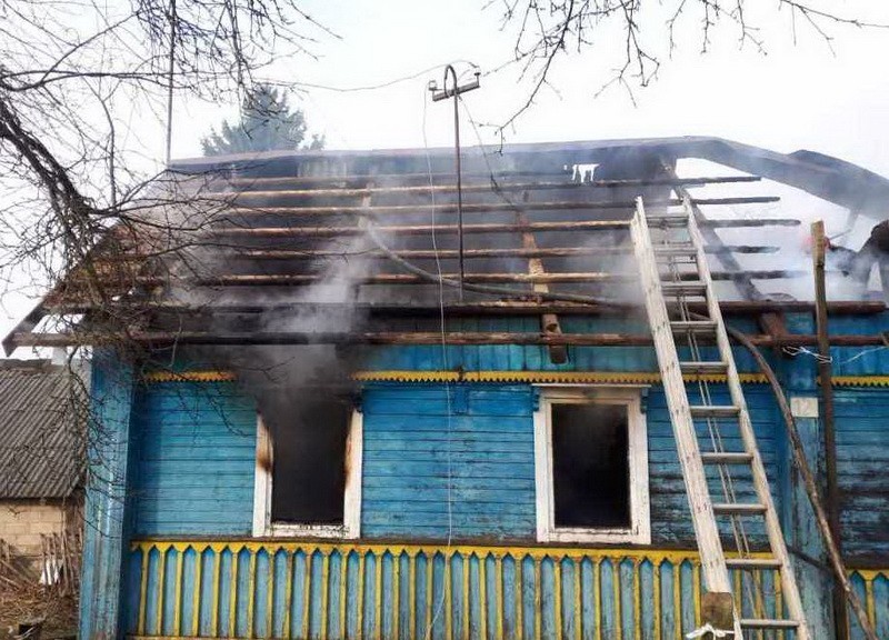 Пожар в деревне Чернилово