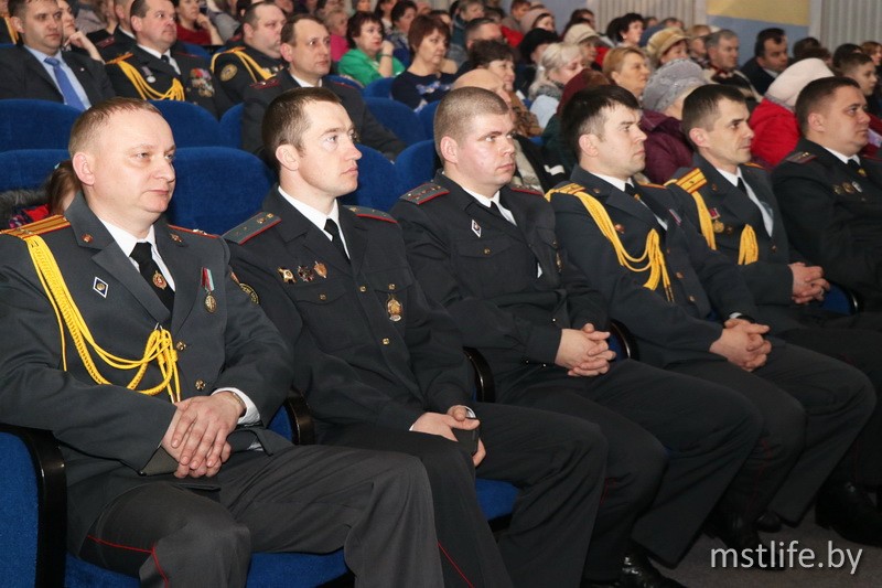 Закон, честь и порядок. Сотрудники Мстиславского РОВД отметили день рождения белорусской милиции