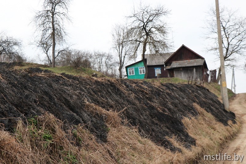 Мстиславские спасатели призывают жителей района не сжигать сухую траву