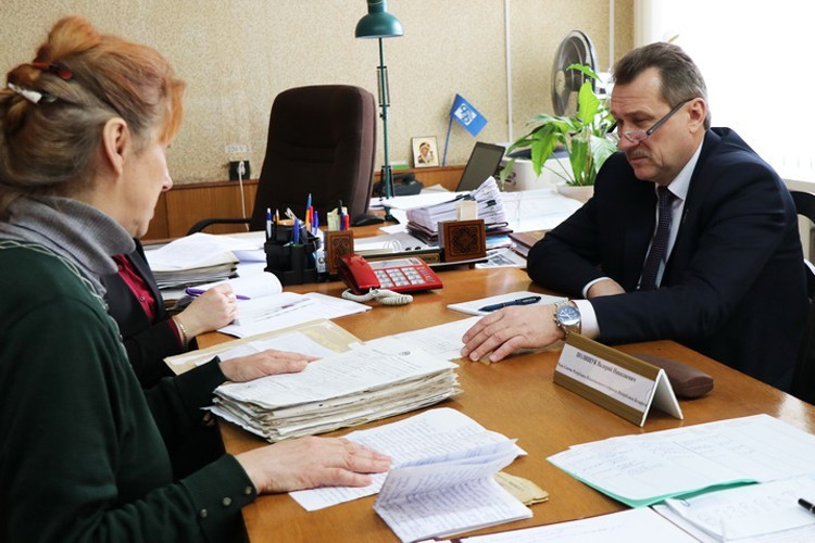 Валерий Полищук в райисполкоме провёл личный приём граждан