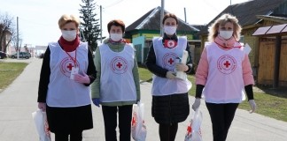 Волонтёры Красного Креста на пути коронавируса