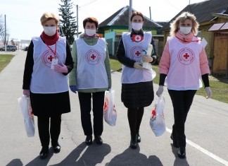 Волонтёры Красного Креста на пути коронавируса