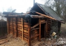 В Мазолово горела баня