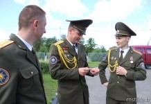 Юбилейными медалями и очередными званиями отметили День пожарной службы в Мстиславле