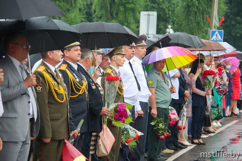 День Независимости. В Мстиславле прошёл торжественный митинг