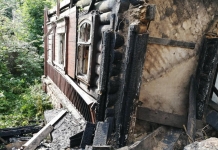 В Мстиславле произошёл пожар на улице Пионерской. Горел нежилой дом
