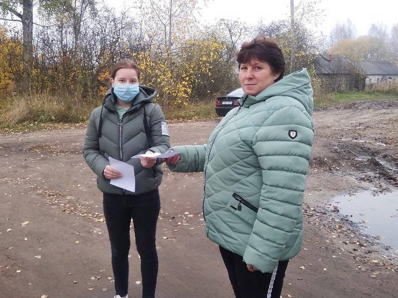 В Мстиславском районе волонтёры проводят профилактическую акцию
