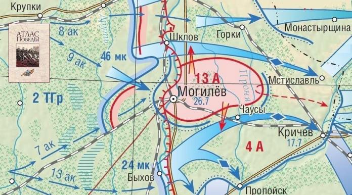 Карта Могилёвской области