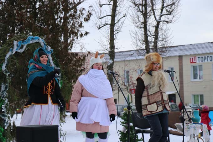 Народное рождественское гулянье прошло в Мстиславле. Фото