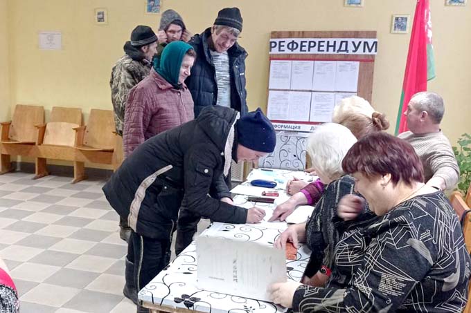 Голосуем за Беларусь! Жителям Подсолтовского сельсовета небезразлично будущее страны