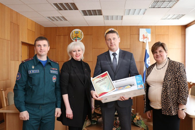 В Мстиславле выбрали лучшую команду юных спасателей-пожарных