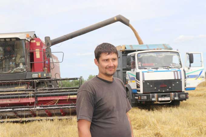 Первые тысячи тонн зерна поступили в каравай Мстиславского района