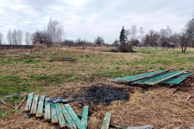 В Мстиславском районе пенсионер получил ожоги при тушении травы