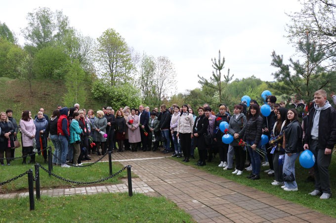 Как в Мстиславле поддержали областную профсоюзную патриотическую акцию