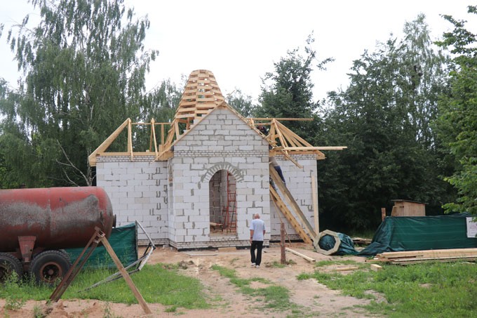Православную часовню строят в агрогородке Рязанцы