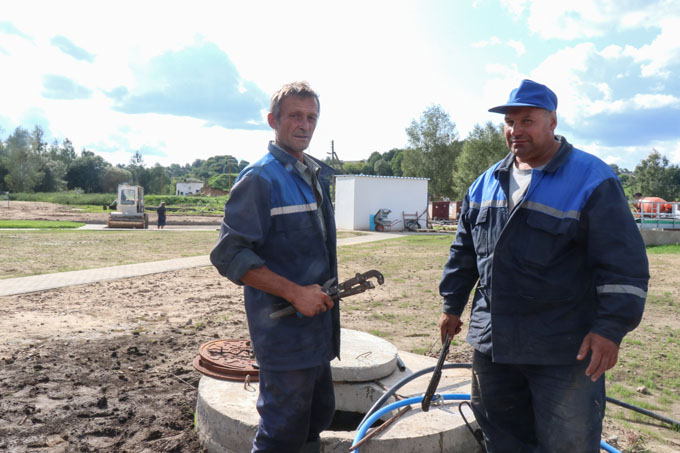 На реконструкции очистных в Мстиславле ведутся пусконаладочные работы. Что ещё выполняют строители