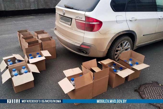 500 литров спирта незаконно перевозил мстиславчанин в багажнике личного автомобиля