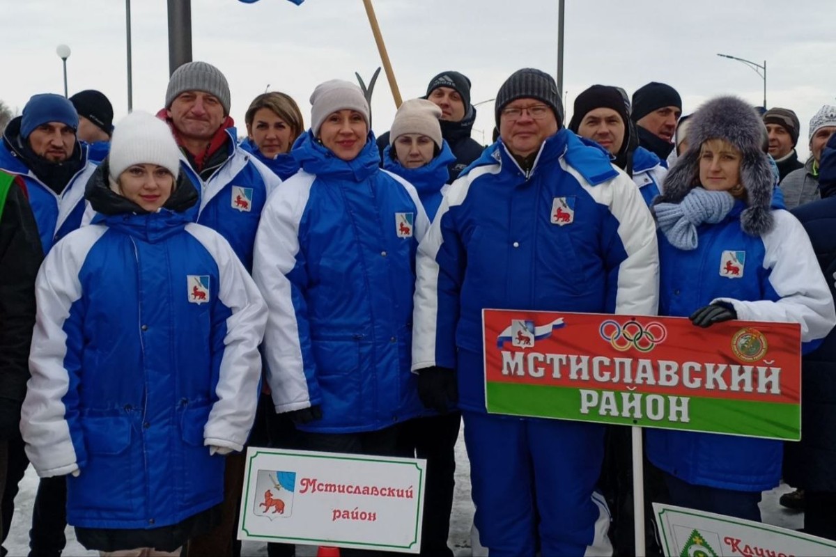 Узнали, как мстиславчане приняли участие в "Могилёвской лыжне"