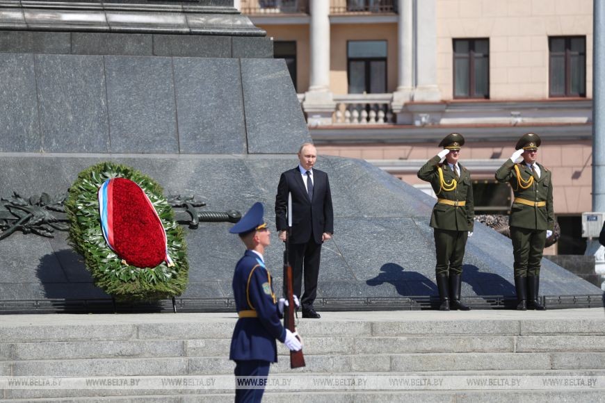 Встреча Лукашенко и Путина проходит во Дворце Независимости в Минске
