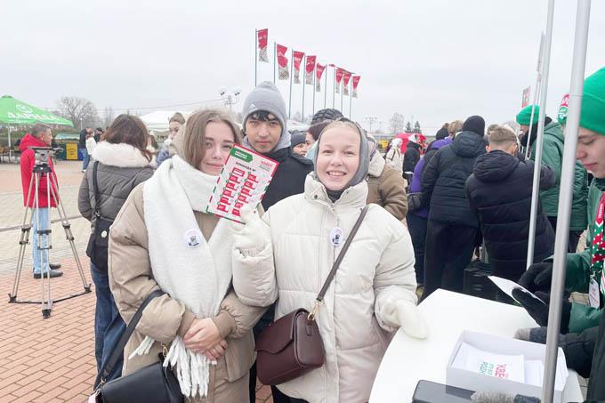 Посмотрите, как проходит "Марафон единства" в Бобруйске