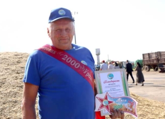 Рекорд на хлебной ниве: водитель «Мазоловского» преодолел 2000 тонн.