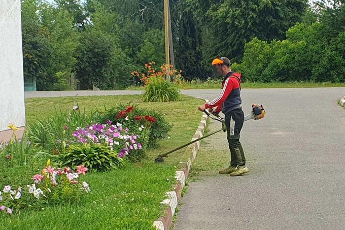 Какая работа по благоустройству ведётся в аг. Мушино