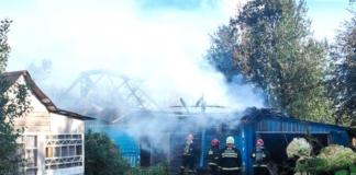 Жилой дом горел в Мстиславском районе.