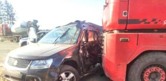 Грузовик столкнулся с легковушкой. Подробности ДТП.