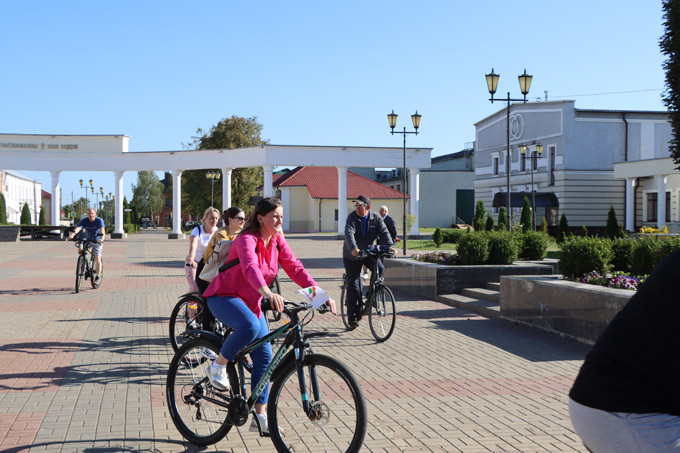 Как в Мстиславле прошла акция «День без автомобиля».