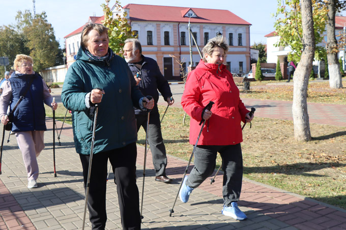 Марафон по скандинавской ходьбе в Мстиславле. Как он прошёл 