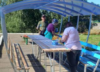 Как в Мазоловском сельсовете работают по благоустройству территорий