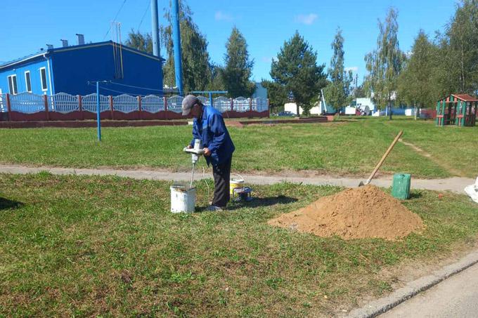 Как в Мазоловском сельсовете работают по благоустройству территорий