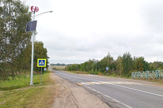 Где в районе появилось интеллектуальное освещение пешеходных переходов