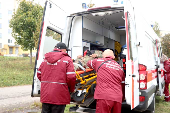 В Мстиславле отработали действия при взрыве на котельной