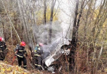 Volkswagen сгорел после ДТП: погибли два человека