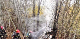 Volkswagen сгорел после ДТП: погибли два человека