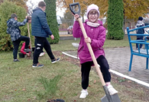 Мстиславские школьники озеленяют родной край.