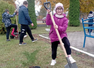 Мстиславские школьники озеленяют родной край.
