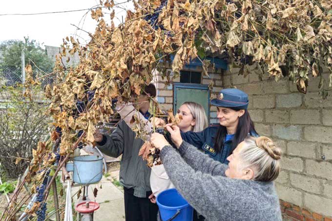 Как спасатели и школьники помогают пожилым