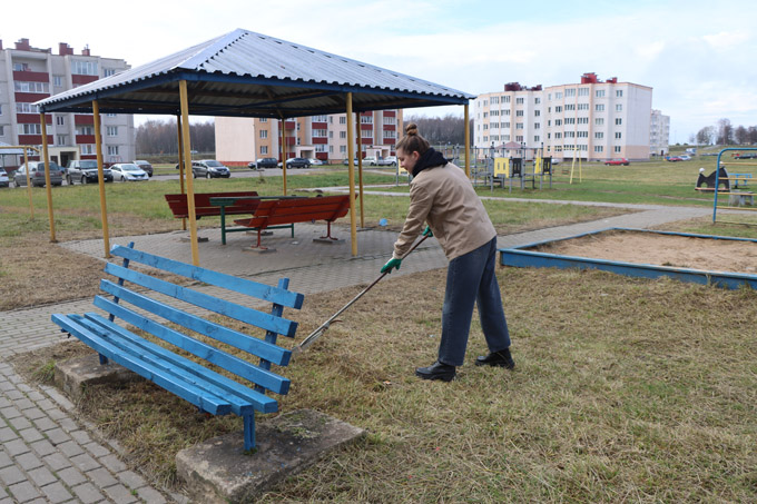 В Мстиславле прошла акция «Чистый двор — комфортная жизнь»