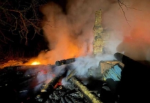 В Мстиславском районе дотла сгорел дом пенсионера.