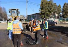 В Мстиславле ведутся работы по ремонту дорожного покрытия