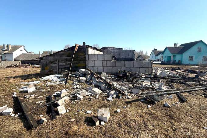 Выжигание травы могло привести к пожару в Мстиславском районе.
