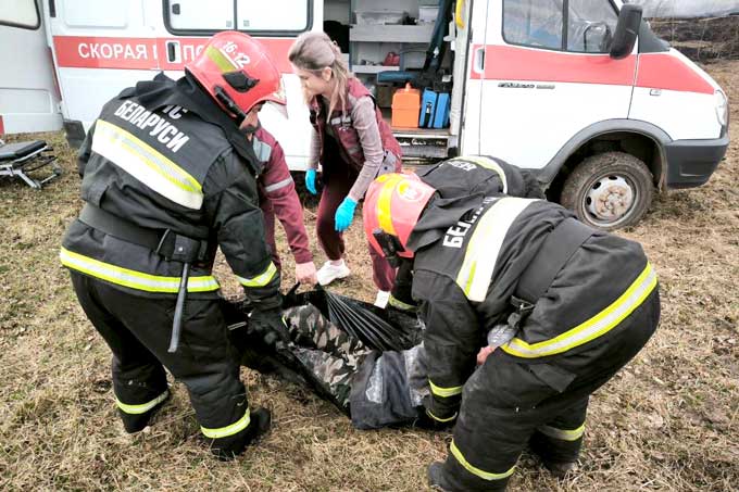 В Мстиславском районе пенсионер получил ожоги при пожаре
