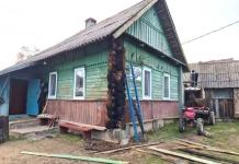 В аг. Ходосы произошёл пожар: горел жилой дом.