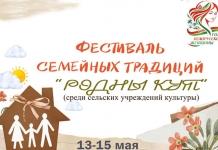 Фестиваль семейных традиций в районе: что, где, когда
