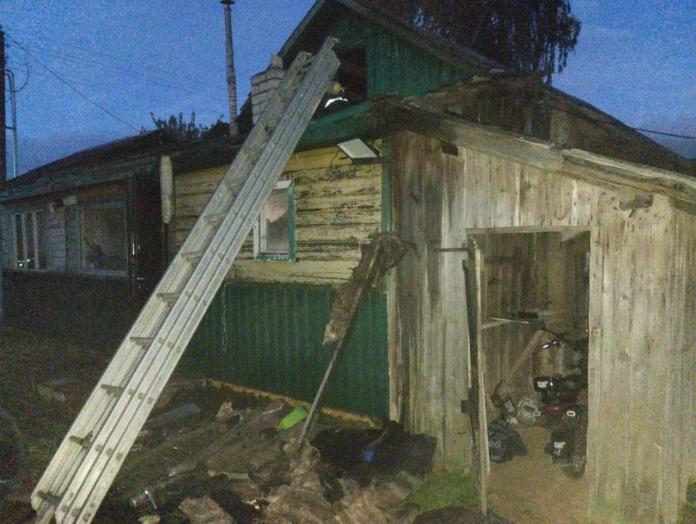 В Мстиславле произошёл пожар