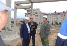 В Мстиславле проверили строительные объекты.