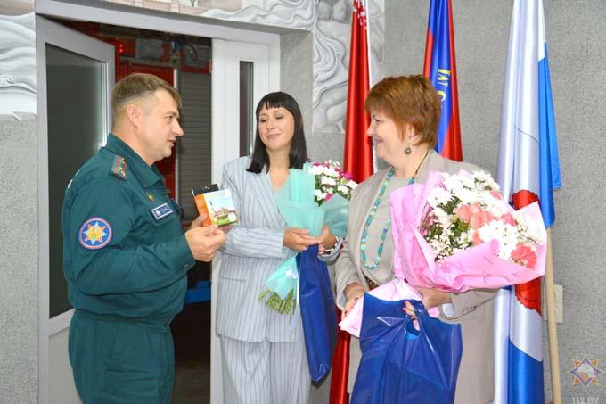 Начальник областного управления МЧС посетил Мстиславский РОЧС