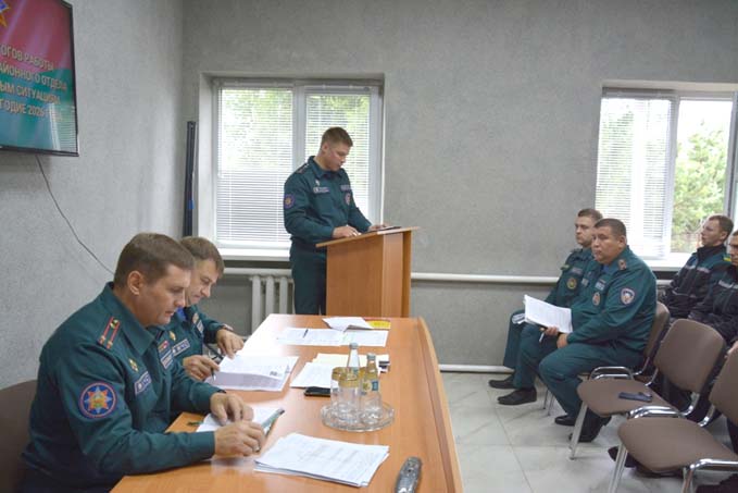 Начальник областного управления МЧС посетил Мстиславский РОЧС